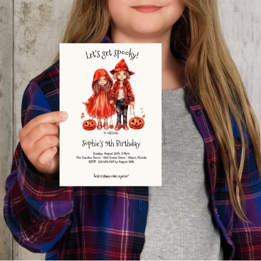 Invitation Soyons éffrayants ! Parti anniversaire de enfant S