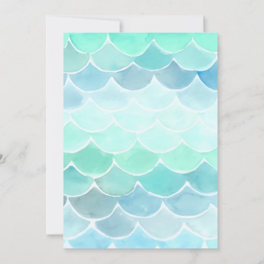 Invitation Soyons sirènes ensemble Fête de la sirène Annivers (Dos)