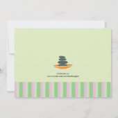 Invitation Spa à la douche nuptiale (Dos)