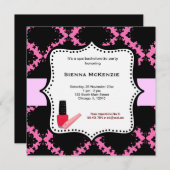 Invitation Spa Bachelorette (Devant / Derrière)