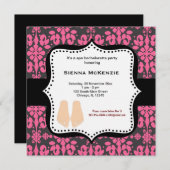 Invitation Spa Bachelorette (Devant / Derrière)