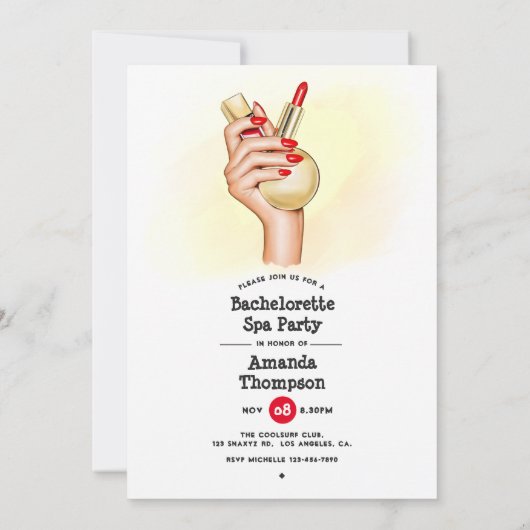 Invitation Spa Bachelorette (Dos)
