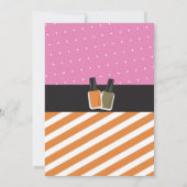 Invitation Spa de beauté Anniversaire Pamper Mani Pedi Invita (Dos)