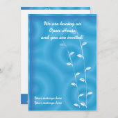 Invitation Spa de bleu de modèle d'invitation (Devant / Derrière)