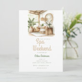 Invitation Spa de Bohême | Fin de semaine de bachelorette (Debout devant)