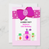 Invitation Spa de Bow rose (Devant)