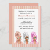 Invitation spa de douche nuptiale (Devant / Derrière)