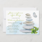 Invitation Spa de douche nuptiale Zen (Devant)