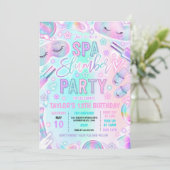 Invitation Spa de la fête de bois Pastel Spa & couchette Anni (Debout devant)