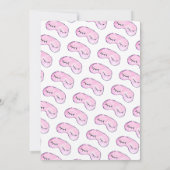 Invitation Spa de pyjama de bois de maquillage Chic Glam Girl (Dos)