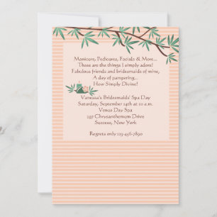 Invitation Spa des branches de bambou