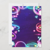 Invitation Spa Glow Neon Glitz Et Glam Maquillage Anniversair (Dos)