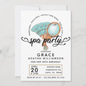 Invitation Spa Jour Anniversaire Vintage (Devant)
