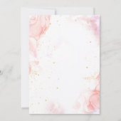 Invitation Spa Maquillage fête d'anniversaire Pink Glitz & Gl (Dos)