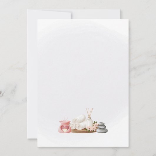 Invitation Spa Party Invitation, Natural Calm Refresh Pamper (Dos)