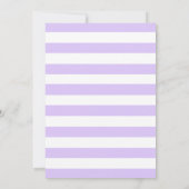 Invitation Spa violet et or Sleepover fête d'anniversaire (Dos)