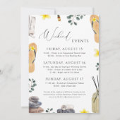 Invitation Spa Week-end Bachelorette Journée Fille Bien-être (Dos)