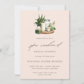 Invitation Spa Weekend Fête des mariées Weekend Code QR (Devant)