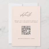 Invitation Spa Weekend Fête des mariées Weekend Code QR (Dos)