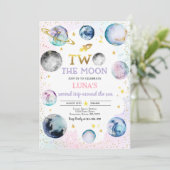 Invitation Space Anniversaire Party Two The Moon 2e anniversa (Debout devant)