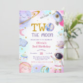Invitation Space Anniversaire Party Two The Moon 2e anniversa (Debout devant)