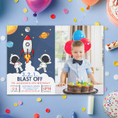 Invitation Space Boy Fun Birthday
