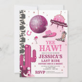 Invitation Space Cowgirl Bachelorette (Devant)
