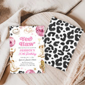 Invitation Space Cowgirl Rodeo Pink Disco Birthday Party 