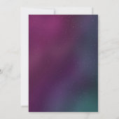 Invitation Space Galaxy Nebula Parties scintillant Lune Anniv (Dos)