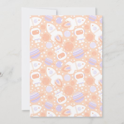 Invitation Space Girl Two the Moon Rocket Ship Party Invitati (Dos)