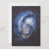 Invitation Space Houston Nous avons un garçon Baby shower QR (Dos)