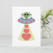 Invitation Space Love Alien Valentine (Debout devant)