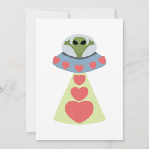 Invitation Space Love Alien Valentine