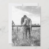 Invitation Space Universe Blue Galaxy Photo Collage Mariage (Dos)