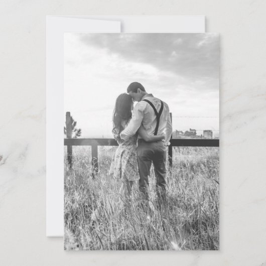 Invitation Space Universe Blue Galaxy Photo Collage Mariage (Dos)