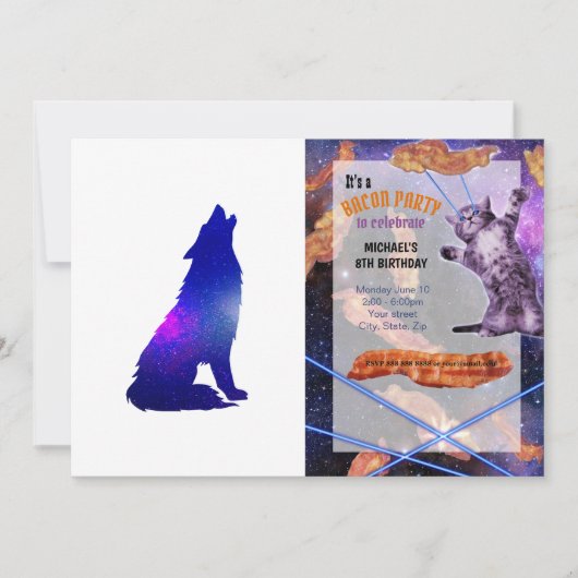 Invitation Space Wolf howling (Devant)