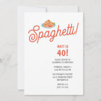 Spaghetti Adulte fête d'anniversaire