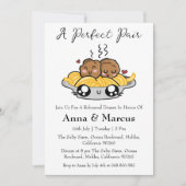 Invitation Spaghetti & boulettes de viande un dîner marié par (Devant)