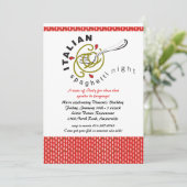 Invitation Spaghetti Italienne (Debout devant)