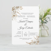 Invitation Spanish Boho Floral Wedding (Debout devant)