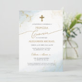 Invitation Spanish Boy First Holy Communion Primera Comunion  (Debout devant)