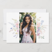 Invitation Spanish Delicate Spring Quinceañera Soft Floral (Dos)