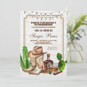 Invitation Spanish Mexican Cowboy Adult Man (Debout devant)