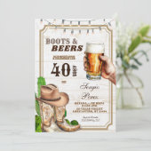 Invitation Spanish Mexican Cowboy Adult Man (Debout devant)