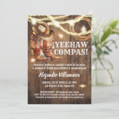 Invitation Spanish Mexican Cowboy Cumpleaños Vaquero (Debout devant)