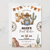 Invitation Spanish Mexican Wild West Cowboy First Rodeo (Devant)