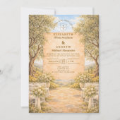 Invitation Spanish Olive Grove Wedding (Devant)