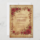 Invitation Spanish Quinceañeras Vintage Romantic Photo (Devant)
