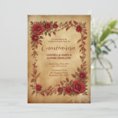 Invitation Spanish Quinceañeras Vintage Romantic Photo (Debout devant)