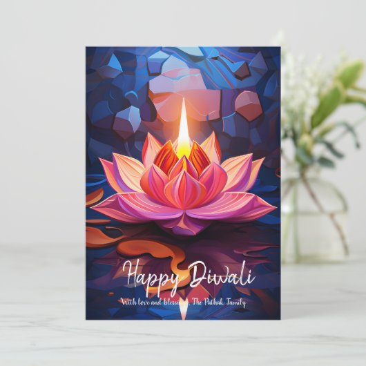 Invitation Spark of Grace Diwali card (Debout devant)